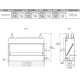 Outdoor Lifestyle Lanai 48" Outdoor Linear See-Through Gas Fireplace Actual Dimensions
