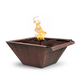 The Outdoor Plus Maya Wide Gravity Spill Copper Fire and Water Bowl