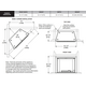 Outdoor Lifestyle Courtyard 36" Outdoor Gas Fireplace Framing Dimensions