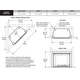 Outdoor Lifestyle Courtyard 42" Outdoor Gas Fireplace Framing Dimensions