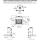 Outdoor Lifestyle Cottagewood 42" Outdoor Wood-Burning Fireplace with Gray Herringbone Refractory Actual Dimensions