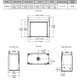 Outdoor Lifestyle Fortress 36" Indoor/Outdoor See-Through Gas Fireplace Actual Dimensions