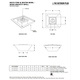 Maya Wide Gravity Spill Copper Fire and Water Bowl Specifications