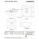 Avalon Square Stainless Steel Fire Bowl Specifications