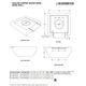 Avalon Wide Spill Hammered Copper Fire and Water Bowl Specifications