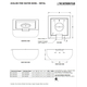 Avalon Square Hammered Copper Fire and Water Bowl Specifications
