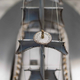 La Pinta Fire Table with Boat Ornament detailed top view