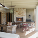 Outdoor Lifestyle Vesper 42" Outdoor Gas Fireplace in Traditional Concrete Refractory