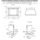 Outdoor Lifestyle Vesper 36" Herringbone Concrete Outdoor Gas Fireplace Actual Dimensions