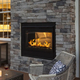 Majestic Twilight Modern 36" See-through Indoor/Outdoor Gas Fireplace - TWILIGHT-MD-IFT