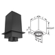 Square Ceiling Support Box Size