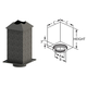 Square Ceiling Support Box with Collar Size