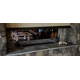 Custom 90" Fireplace Hood in Matte Black