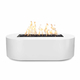 The Outdoor Plus Bispo Rectangular Powder Coated Metal Fire Pit