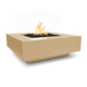 Cabo Square Powder Coated Metal Fire Pit in Brown Finish