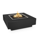 Cabo Square Powder Coated Metal Fire Pit in Black Finish