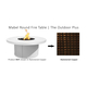 The Outdoor Plus Mabel Round Hammered Copper Fire Pit
