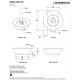 Tempe Round Black and White Collection Fire Pit Specifications