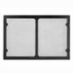 GV100BK Grand Vista 100 Cabinet Style Mesh Doors - Black