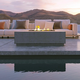 Firegear 76" Stainless Steel Sanctuary 76 Fire Table | SAN176 In Use