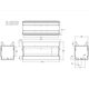 White Mountain Hearth Carol Rose Coastal Collection Linear See-Through 60" Outdoor Fireplace