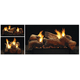 Ceramic Fiber Multi-Sided Stone River Log Set (Opposite Side View and End View to the left)