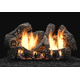 White Mountain Hearth Super Charred Oak 24" Gas Log Set (LS24C2S) with Vent-Free Slope Glaze Burner System (VFSR-24)