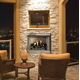 Carol Rose Coastal Collection Premium 42" Outdoor Firebox in overlooking patio