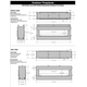 Barbara Jean Collection 72" See-Through Linear Outdoor Fireplace OFP7972S2 Specifications