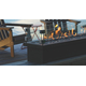 Barbara Jean Collection 24" Linear Outdoor Fire Stand OFS24MAPT in Lanai with Chairs