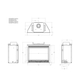 White Mountain Hearth Tahoe Luxury 42" Direct Vent Gas Fireplace Dimension