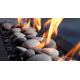 Barbara Jean Collection 24" Linear Outdoor Fire Stand OFS24MAPT with decorative stones