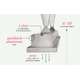 29.50 Inches Slimline Series Single Element 1600 W and 208 V Heater Bracket