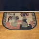 Pilgrim 23” x 36” Pinot Noir Non-Slip Back Rectangular Hearth Rug | PG-19621 in Door Step