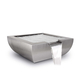 Avalon Hammered Copper and Stainless Steel Square Water Bowl