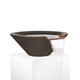 Cazo GFRC Concrete Round Water Bowl Chocolate