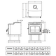 Country Stove Georgetown 230 GL Freestanding Wood Stove Dimension