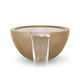 Brown Luna GFRC Concrete Round Water Bowl