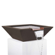 The Outdoor Plus Maya GFRC Concrete Square Water Bowl In Chocolate