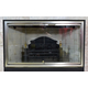 Moonlyte Zero Clearance Fireplace Door in Brushed Satin Nickel