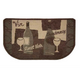 Pilgrim 23” x 36” Pinot Noir Non-Slip Back Rectangular Hearth Rug | PG-19621