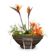 Roma GFRC Concrete Planter and Water Bowl In Chocolate