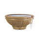 Roma GFRC Concrete Round Water Bowl In Brown