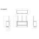 White Mountain Hearth Boulevard 36" Ventless Linear Gas Fireplace Spec Sheet