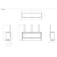 White Mountain Hearth Boulevard 48" Ventless Linear Gas Fireplace Dimension