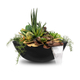 Sedona GFRC Concrete Round Planter and Water Bowl in Black