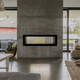White Mountain Hearth Boulevard 48" Ventless Linear See-through Gas Fireplace Installes