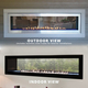 White Mountain Hearth Boulevard 60" Ventless See-through Gas Fireplace Exterior Installation