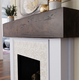 84 Inch Aged Faux Wood Fireplace Mantel Shelf, 4 image