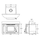 Carrollton 230 GL Wood Fireplace Insert Dimension